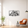 Floral Metal Wall Ar