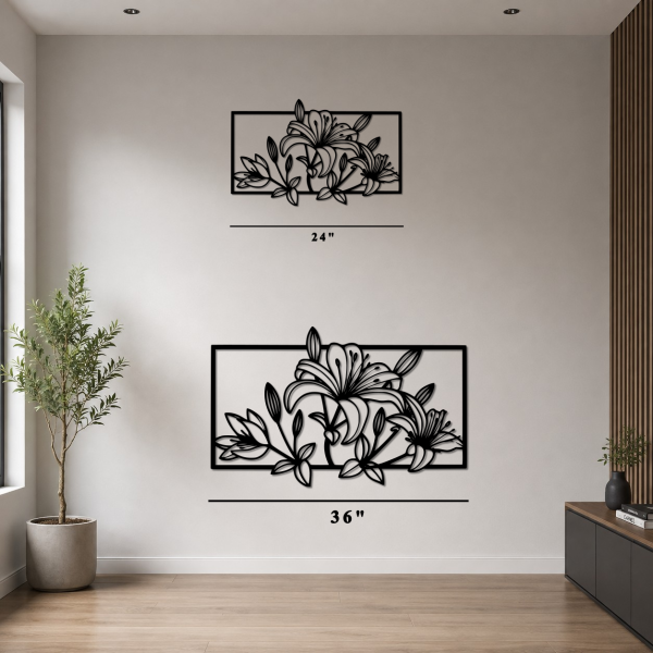 Floral Bloom Metal Wall Art