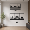 Three Mosques Islamic Metal Wall Art