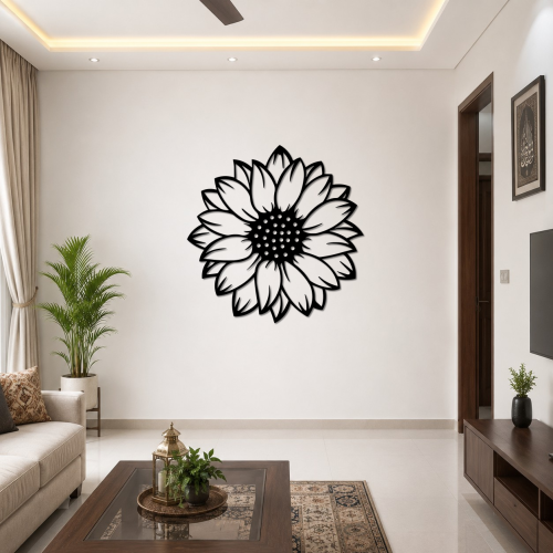 Beautiful-flower-main-image Sunflower Metal Wall Art