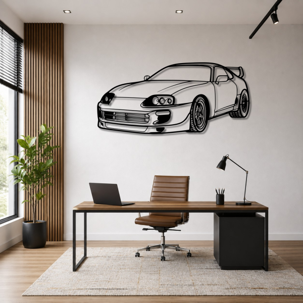 Toyota Supra MK4 Metal Wall Art