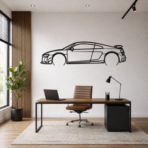 Audi R8 V10 Metal Wall Art
