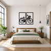 Bicycle 2-Piece Metal Wall Art Set