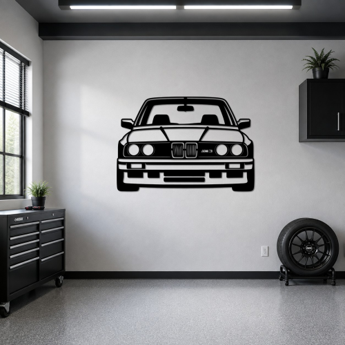 BMW E30 M3 Metal Wall Art