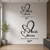 Custom Couple Names & Date Metal Wall Art