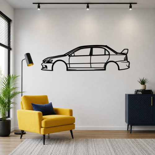 Mitsubishi Lancer Evolution IX Metal Wall Art