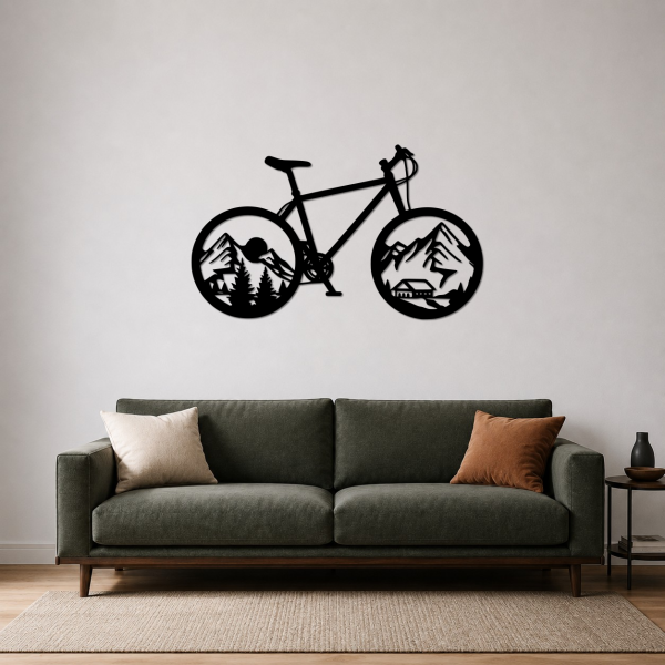 Mountain Bike Metal Wall Art