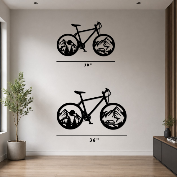 Mountain Bike Metal Wall Art