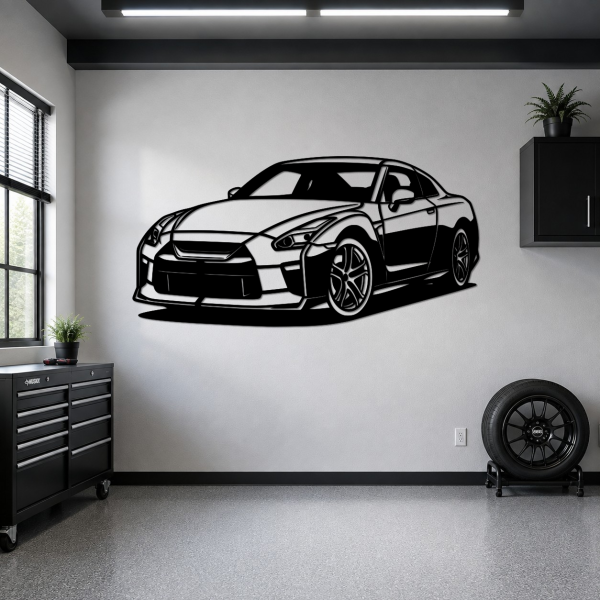 Nissan GT-R R35 Metal Wall Art