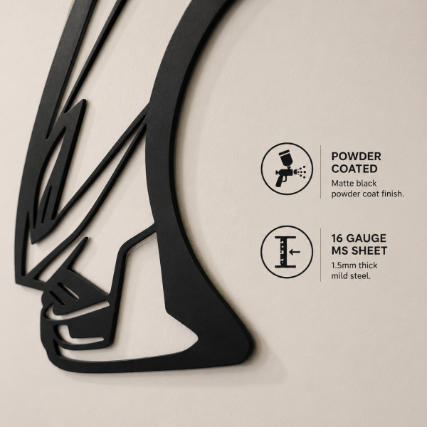 Lamborghini Huracán Angled Silhouette Metal Wall Art