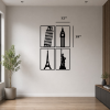 World Landmarks 4-Piece Metal Wall Art Set
