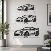 Dodge Challenger Angled Silhouette Metal Wall Art