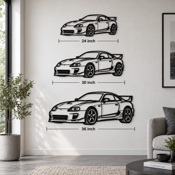 Dodge Challenger Angled Silhouette Metal Wall Art